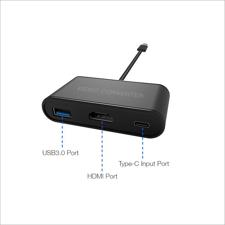 Dobe Adaptador Tipo C A Hdmi Usb 3.0 Y Tipo C Para Nintendo - 2