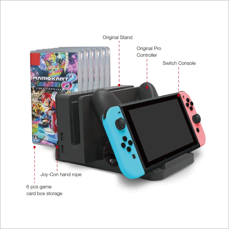 DOBE - BASE DE CARGA MULTIFUNCIONAL PARA SWITCH - TNS-871 - 3