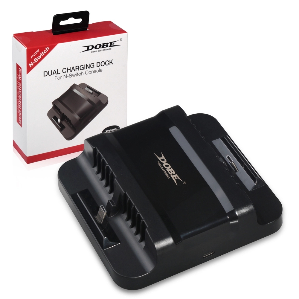 DOBE - BASE DE CARGA DOBLE PARA NINTENDO SWITCH TNS-853A - 4