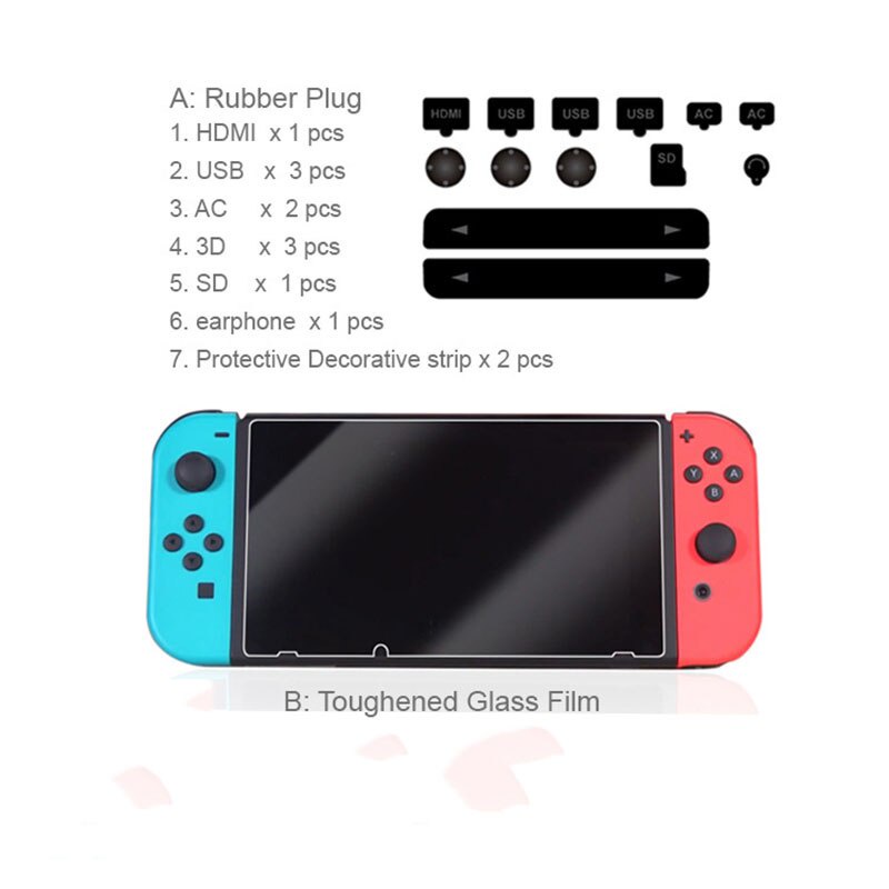 Dobe Kit Anti Polvo Nintendo Switch 13 en 1 Accesorios - 3