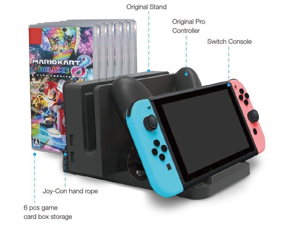 DOBE - BASE DE CARGA MULTIFUNCIONAL PARA SWITCH TNS-895 - 2