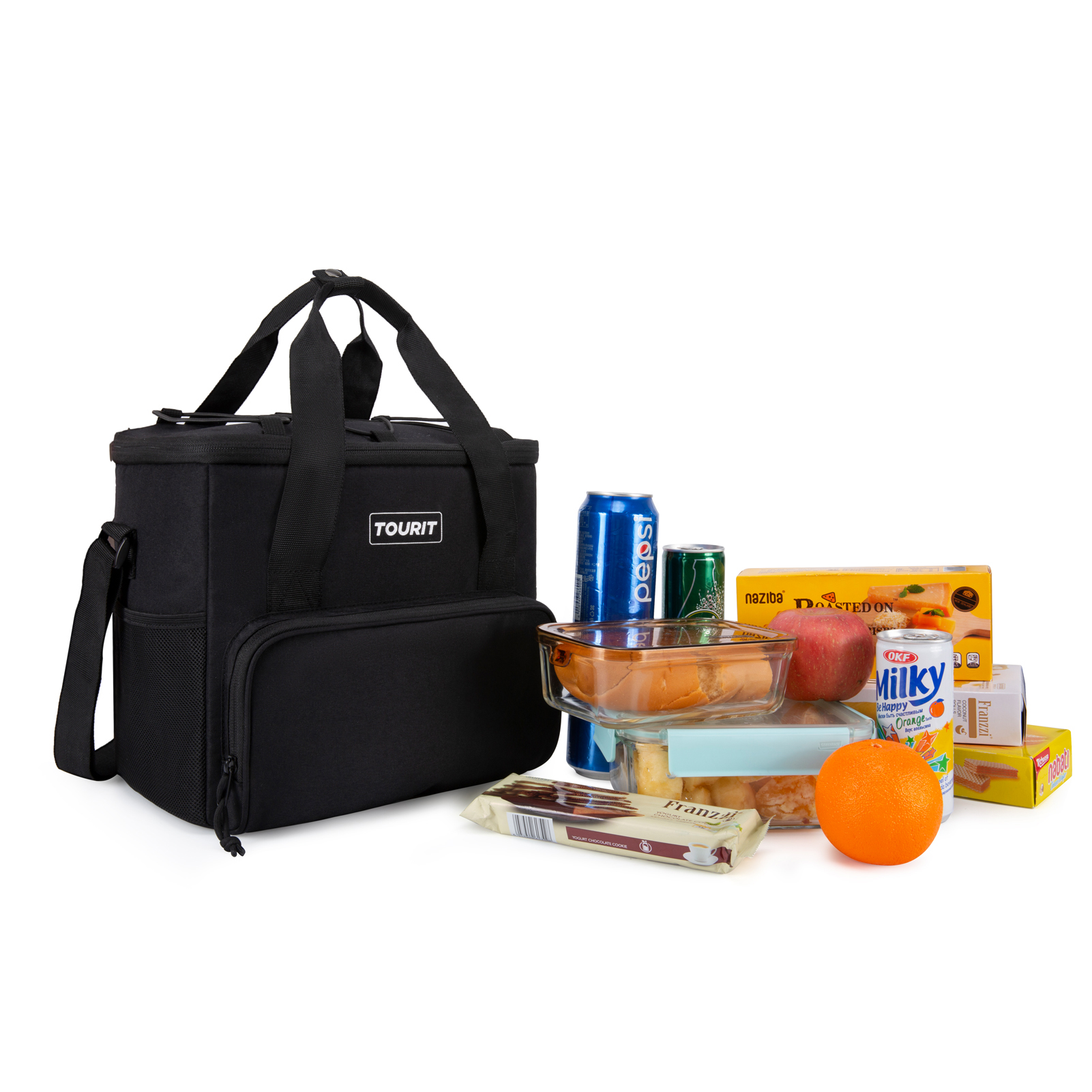 COOLER BAG TOURIT NEGRO REFRIGERADOR AISLADO PORTÁTIL DE 14L - 4