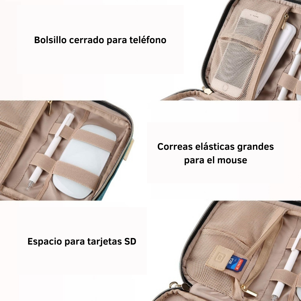 Bagsmart Organizador Electrónico Athena para Viajes Compacto Turquesa - 3
