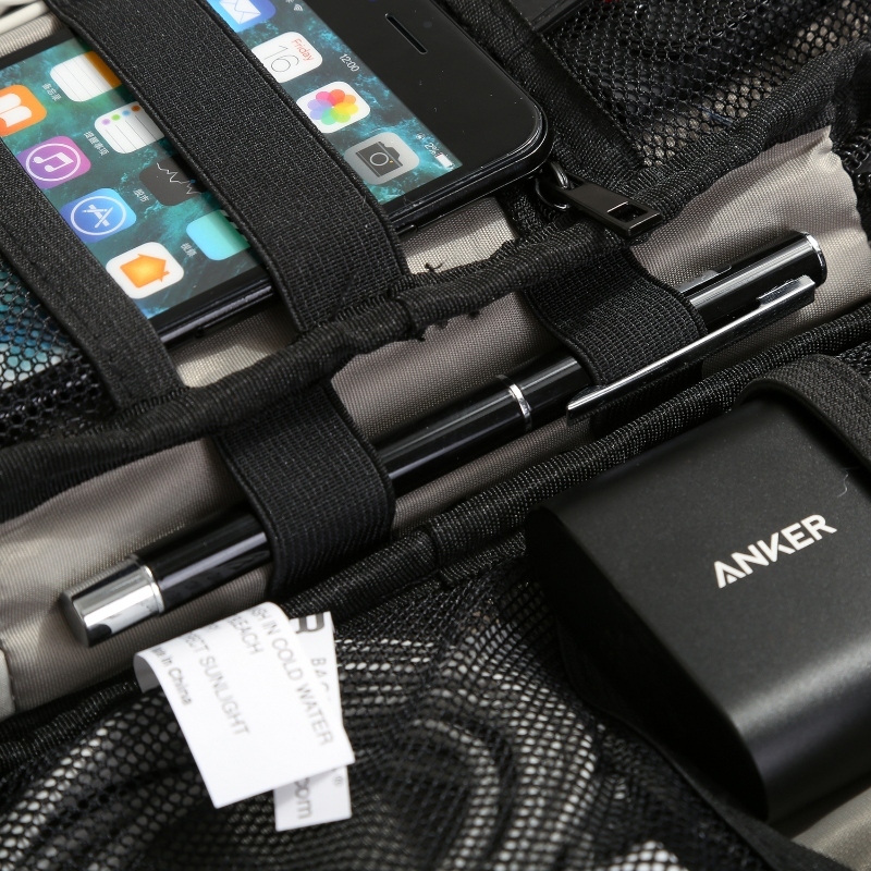 Bagsmart Organizador Electrónico Belmont Doble Capa de Viaje Negro - 5