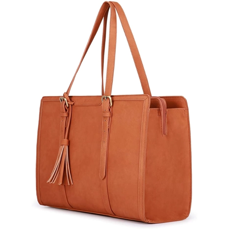 ECOSUSI BOLSA OFICINA PARA NOTEBOOK 15.6'' GRAN CAPACIDAD- MARRÓN - 1
