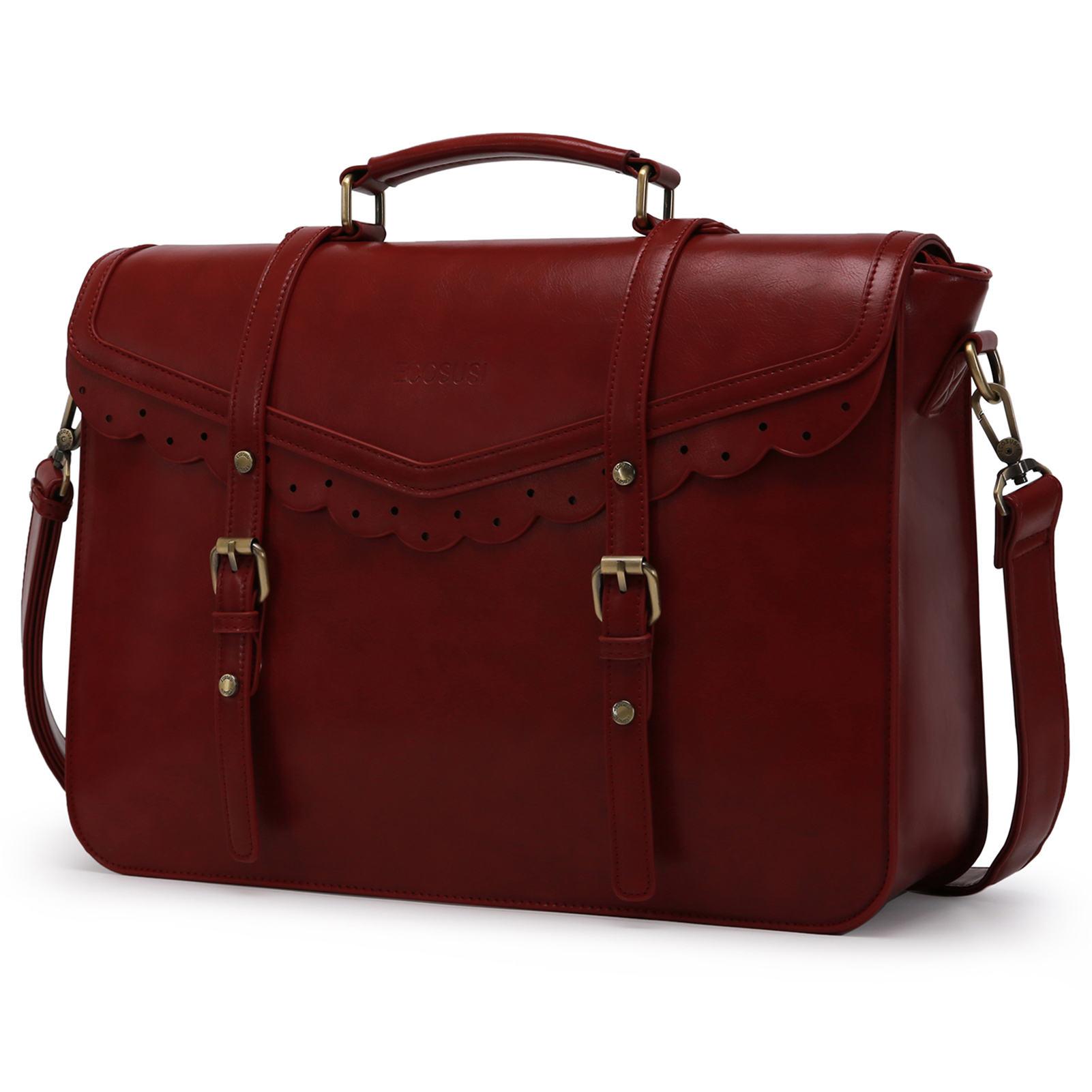 ECOSUSI MALETÍN LOVE VINTAGE PARA LAPTOP 15,6''- VINO TINTO - 1