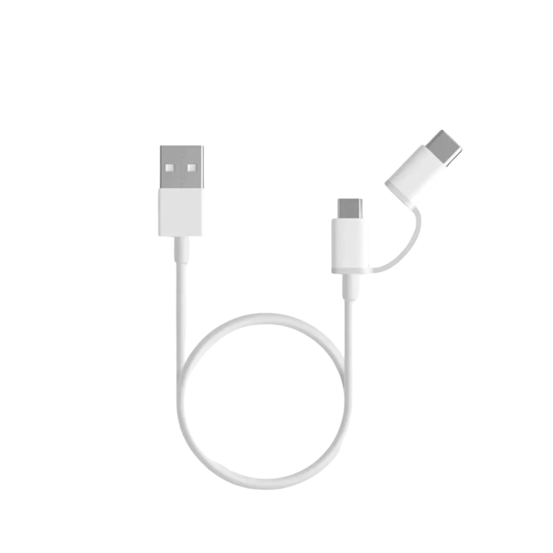 XIAOMI MI CABLE USB 2-EN-1 MICRO USB TIPO C 100CM - 1
