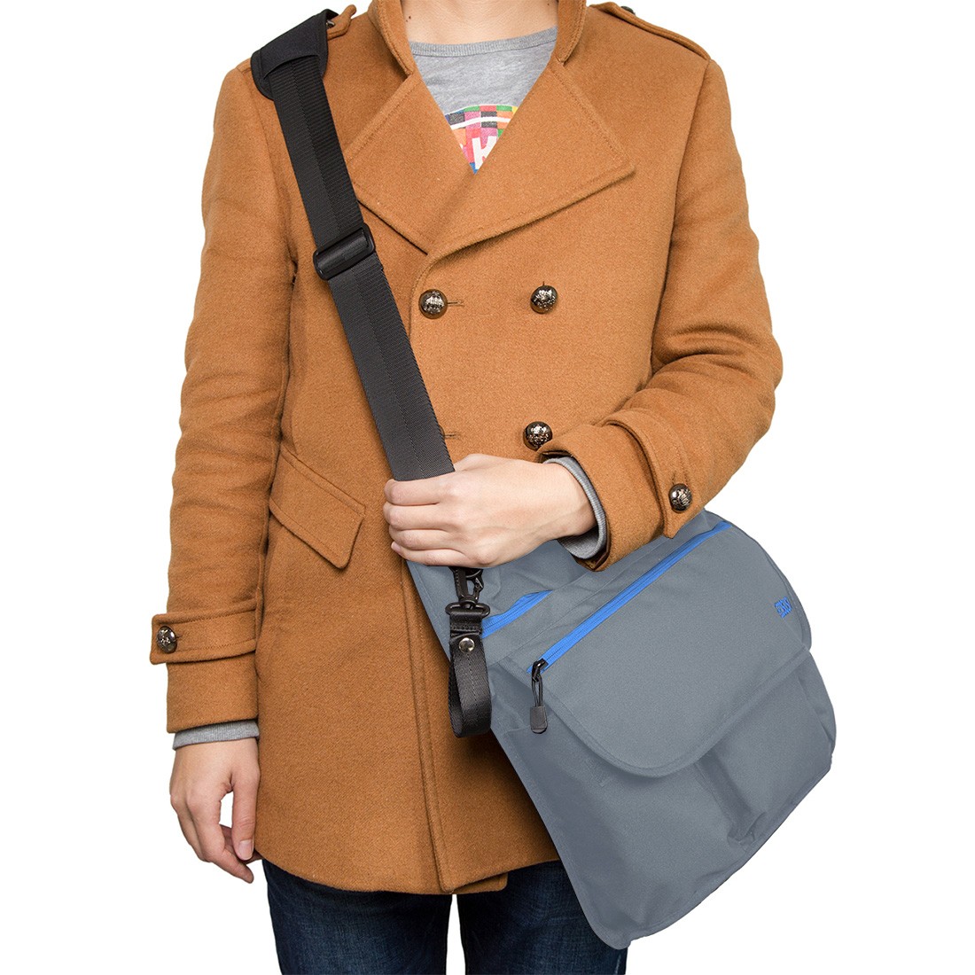 MOMMORE BOLSO CASUAL CROSSBODY MATERNAL - GRIS - 2