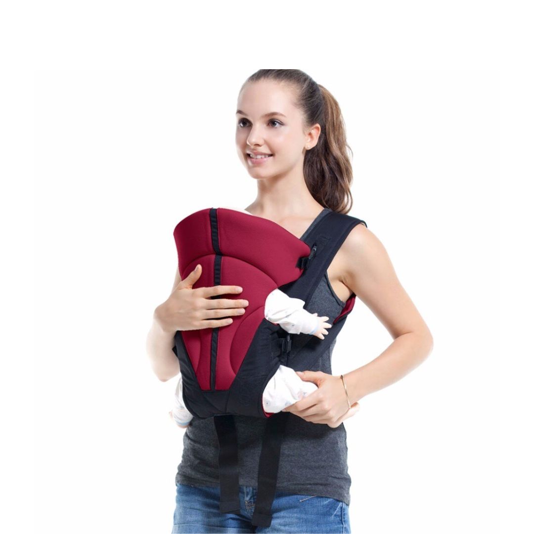 MOCHILA MOMMORE MM3102001AN004 PORTABEBÉ 3 POSICIONES ROJO - 3