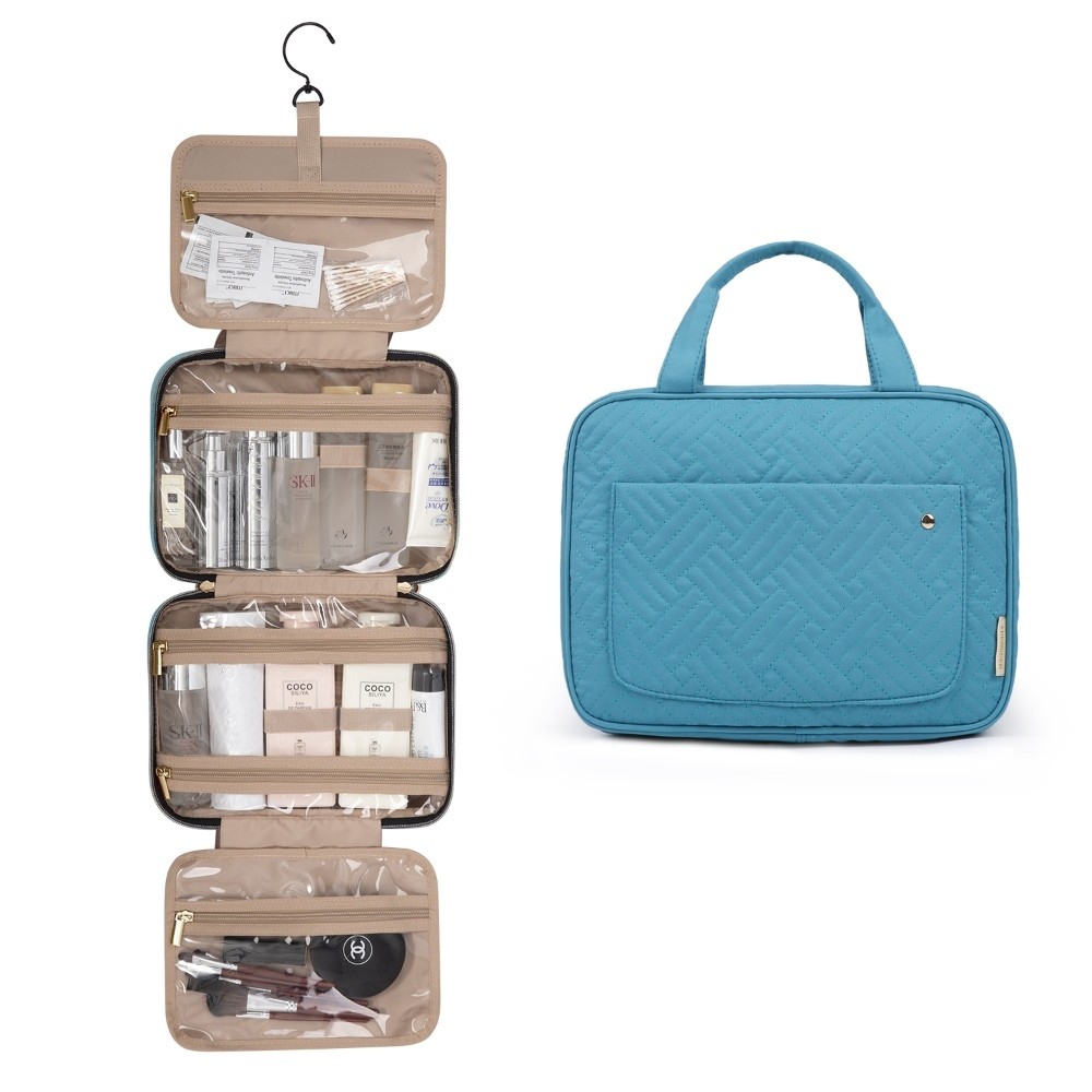 BAGSMART - NECESER KIT DE VIAJE CON GANCHO- TURQUESA - 2