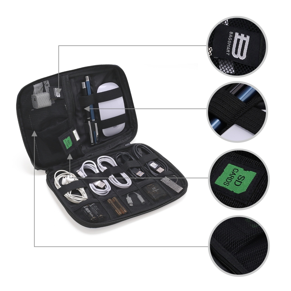 Bagsmart Organizador Electrónico Pomona de Viaje Gris - 6