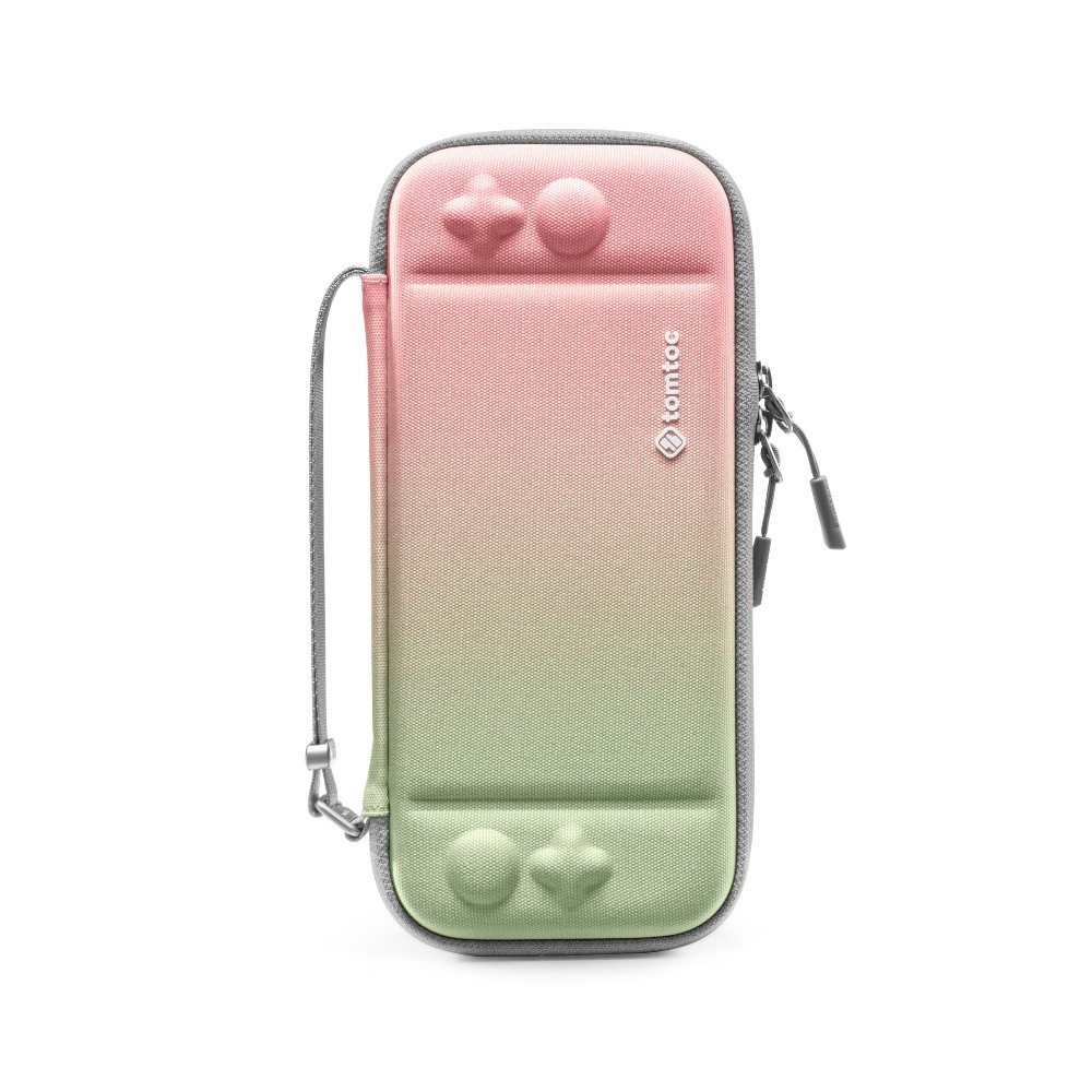 TOMTOC ESTUCHE LIGERO PARA NINTENDO SWITCH OLED - ROSA GRADIENTE - 1
