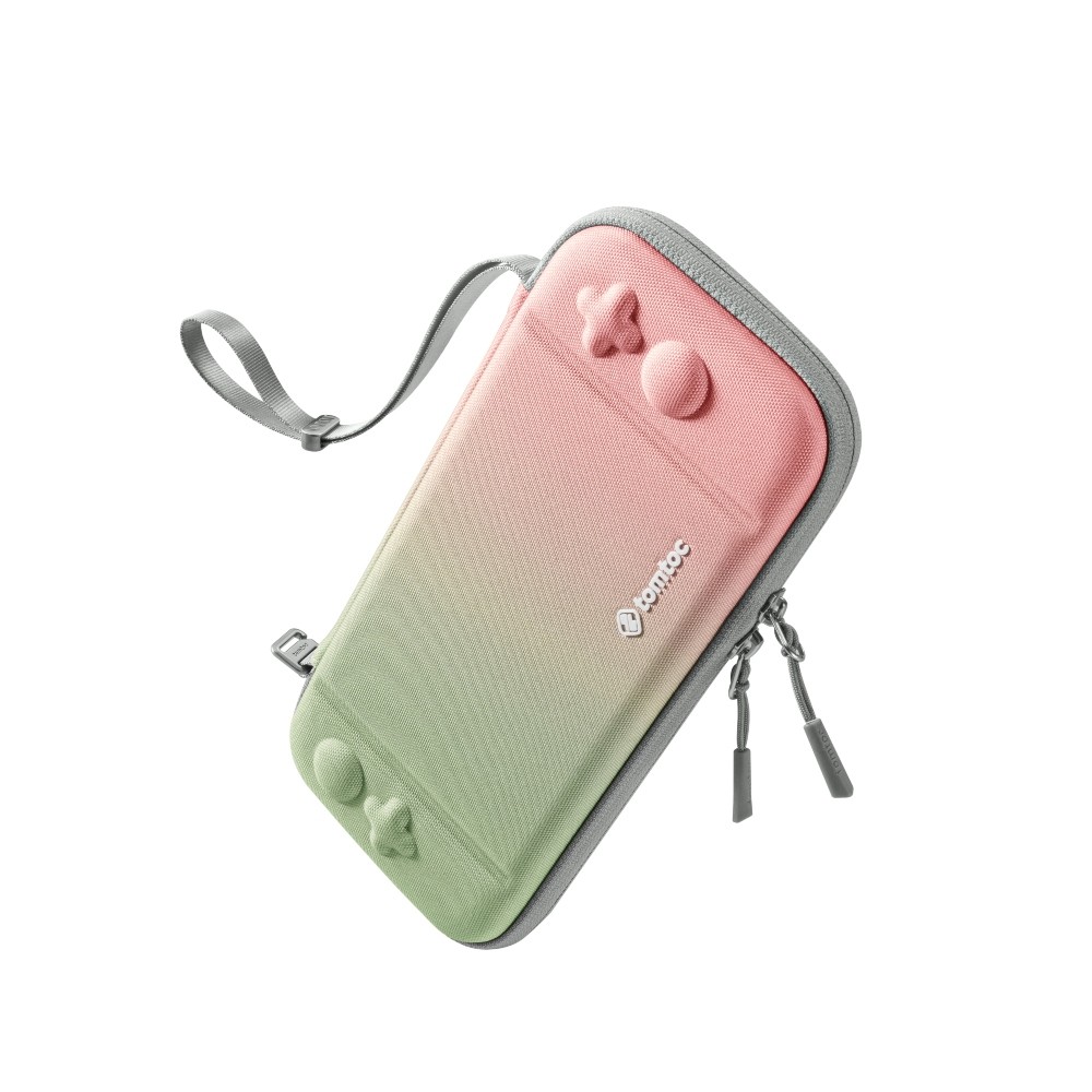 TOMTOC ESTUCHE LIGERO PARA NINTENDO SWITCH OLED - ROSA GRADIENTE - 2