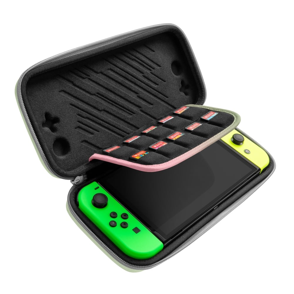 TOMTOC ESTUCHE LIGERO PARA NINTENDO SWITCH OLED - ROSA GRADIENTE - 4