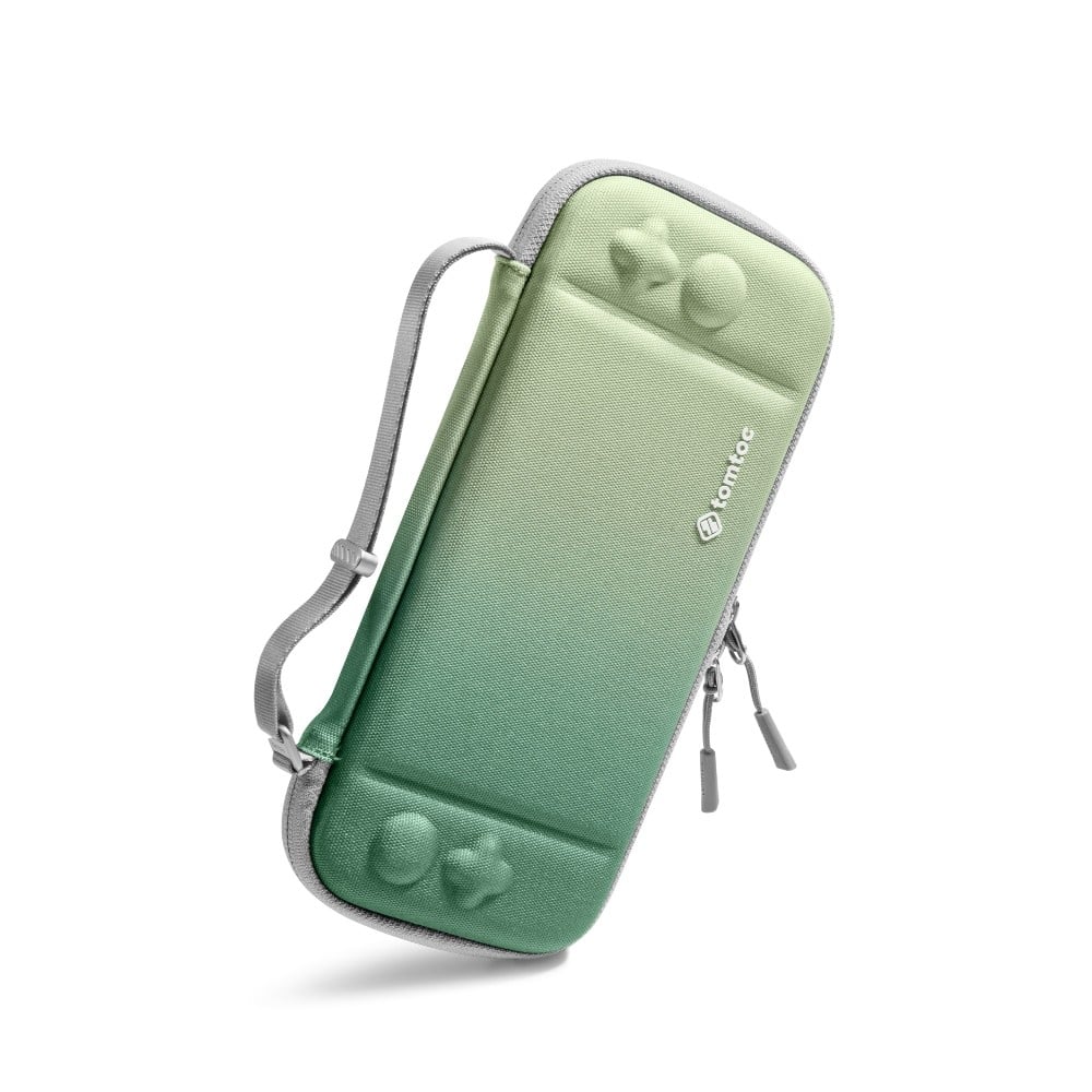 TOMTOC ESTUCHE LIGERO PARA NINTENDO SWITCH OLED - VERDE MATCHA - 2