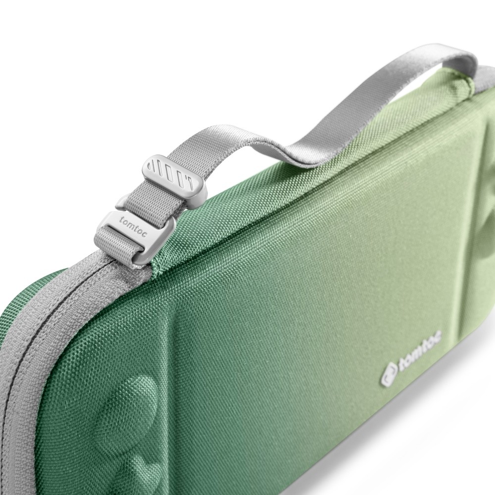 TOMTOC ESTUCHE LIGERO PARA NINTENDO SWITCH OLED - VERDE MATCHA - 3