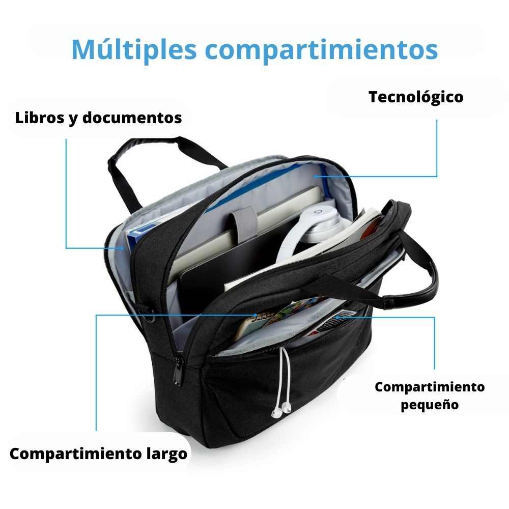 BAGSMART MALETÍN NOTEBOOK 15.6” - NEGRO - 3