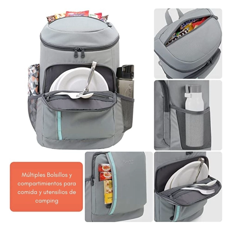 MOCHILA HIELERA TOURIT TR2103008AN008 GRIS CYGNINI AISLANTE - 3