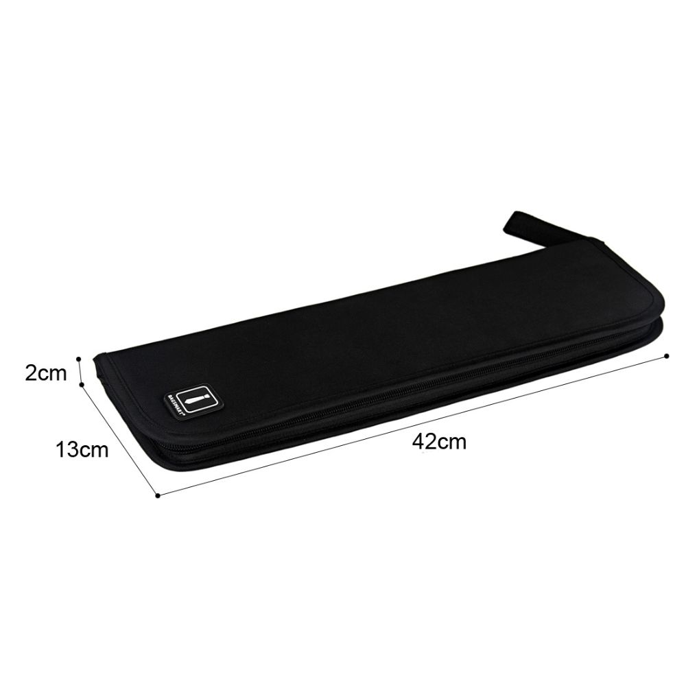 BAGSMART - ESTUCHE DE CORBATAS PARA VIAJES - EN COLOR NEGRO - 3