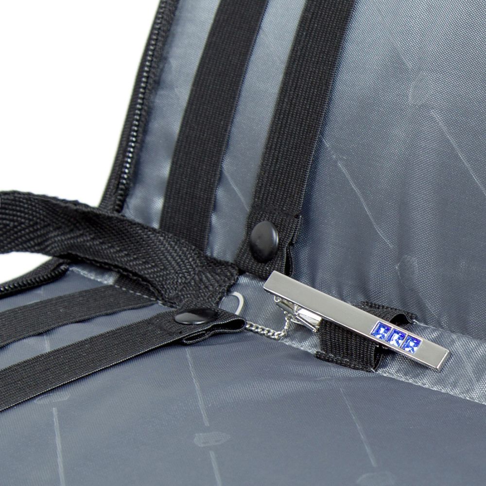 BAGSMART - ESTUCHE DE CORBATAS PARA VIAJES - EN COLOR NEGRO - 4