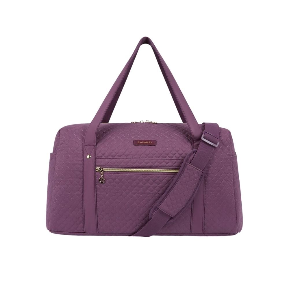 BAGSMART - BOLSO DE MANO PARA VIAJES CON BOLSA PARA ZAPATOS - MORADO - 1