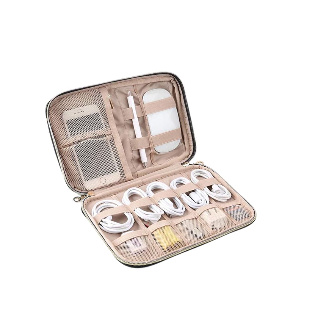 BAGSMART BOLSA ORGANIZADORA DE ACCESORIOS ELECTRÓNICOS ATHENA- ROSADO - 3