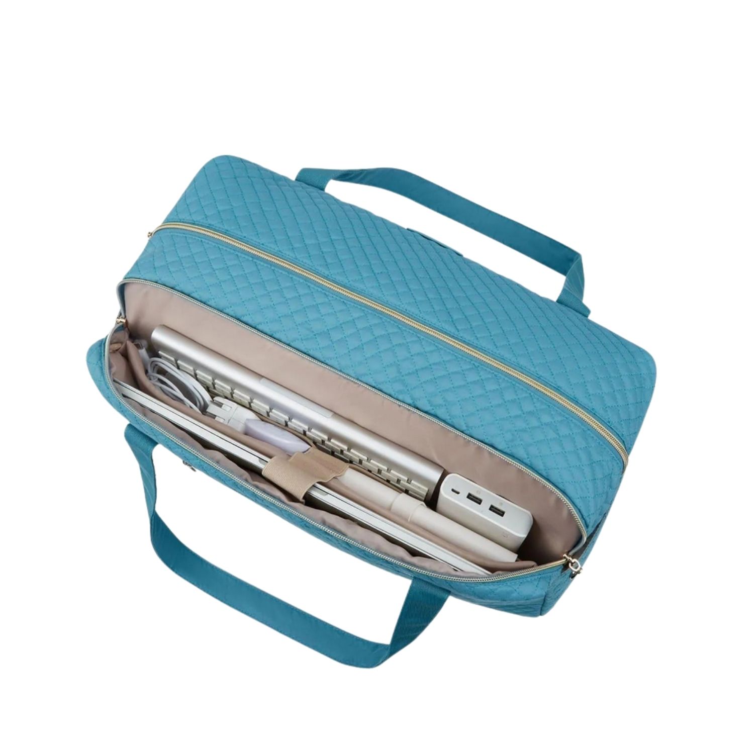 BAGSMART - BOLSO DE MANO PARA VIAJES CON BOLSA PARA ZAPATOS - TURQUESA - 5