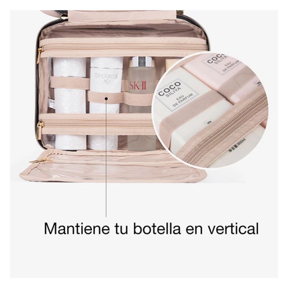 BAGSMART - NECESER KIT DE VIAJE CON GANCHO- EN COLOR NEGRO - 3