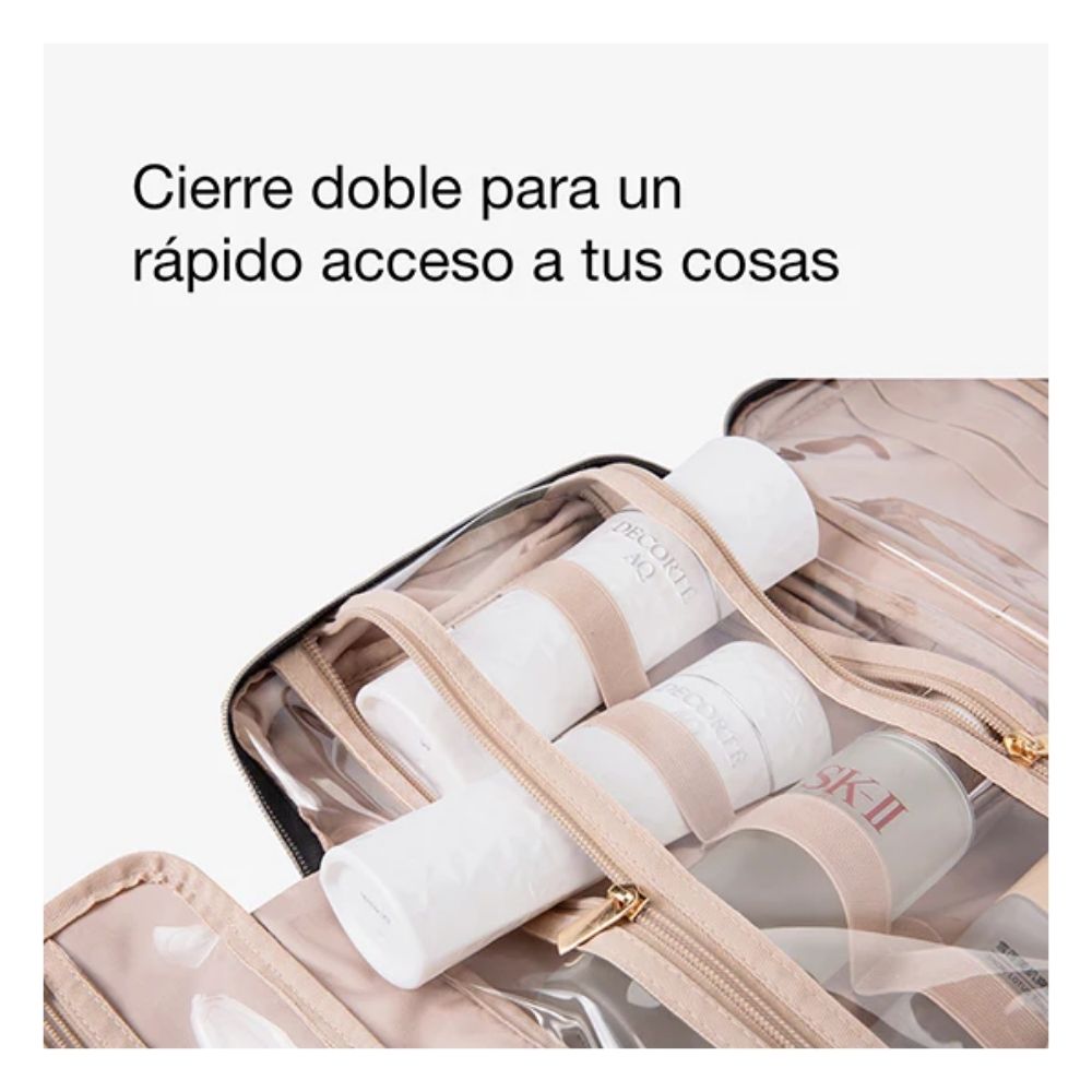 BAGSMART - NECESER KIT DE VIAJE CON GANCHO- EN COLOR NEGRO - 4