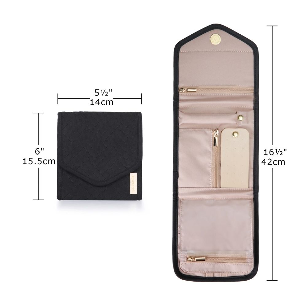 BAGSMART MINI ORGANIZADOR DE JOYAS JESSICA- EN COLOR NEGRO - 2