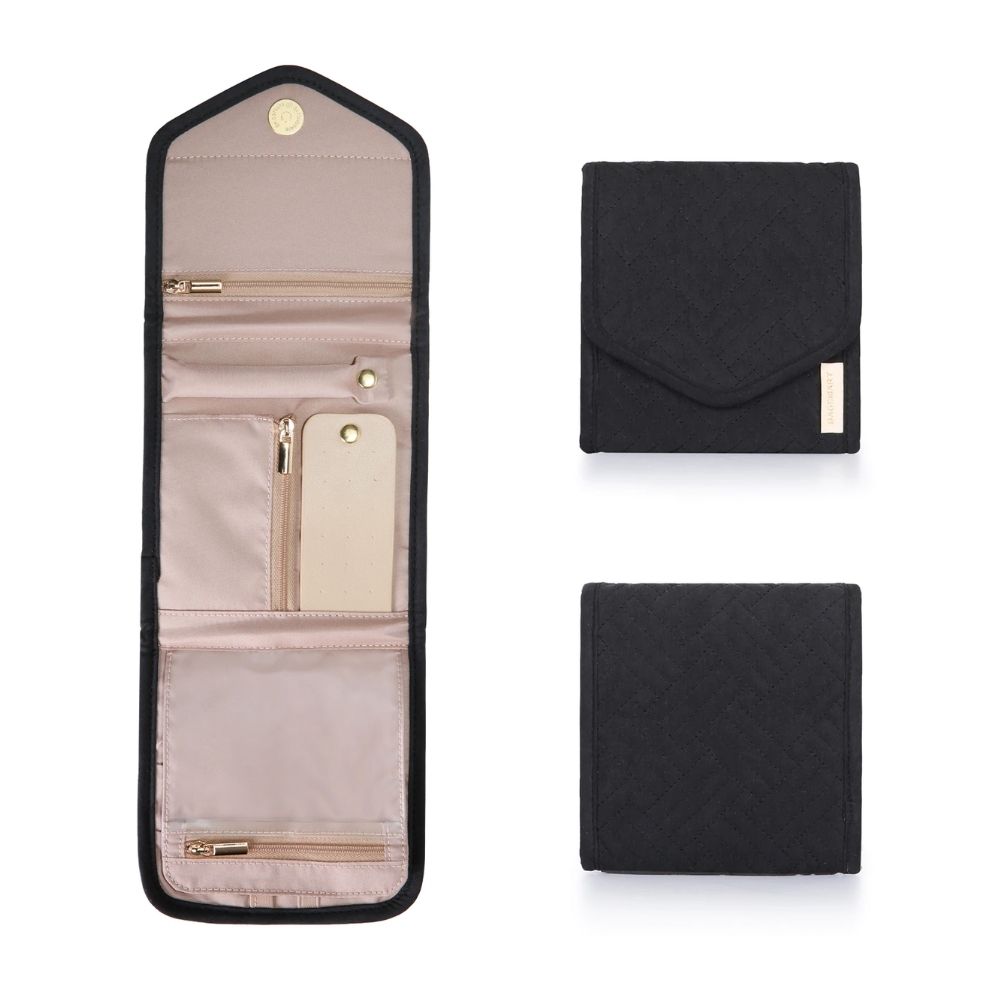 BAGSMART MINI ORGANIZADOR DE JOYAS JESSICA- EN COLOR NEGRO - 3