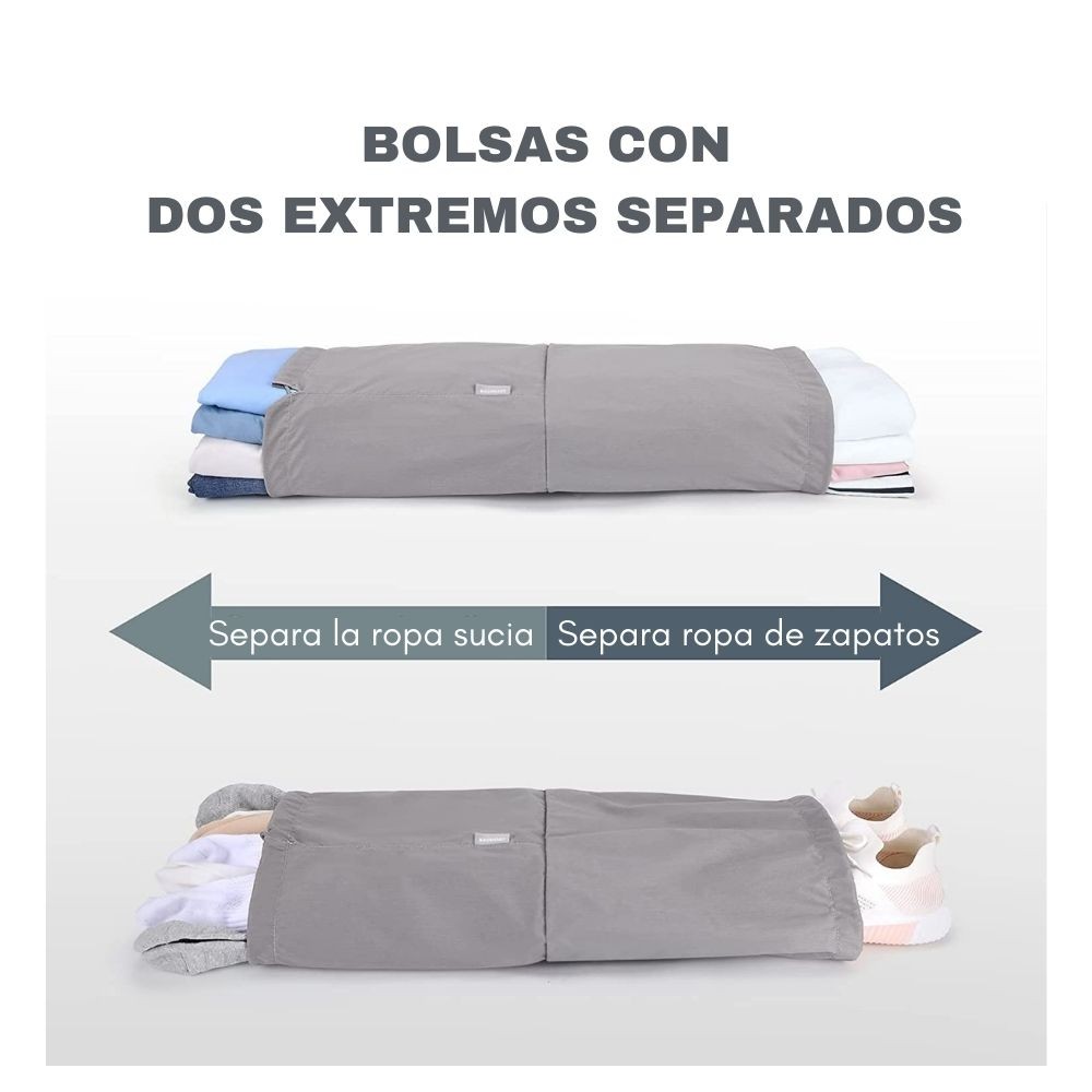 BAGSMART - JUEGO DE BOLSAS DE COMPRESIÓN (6 UNIDADES)- GRIS - 2