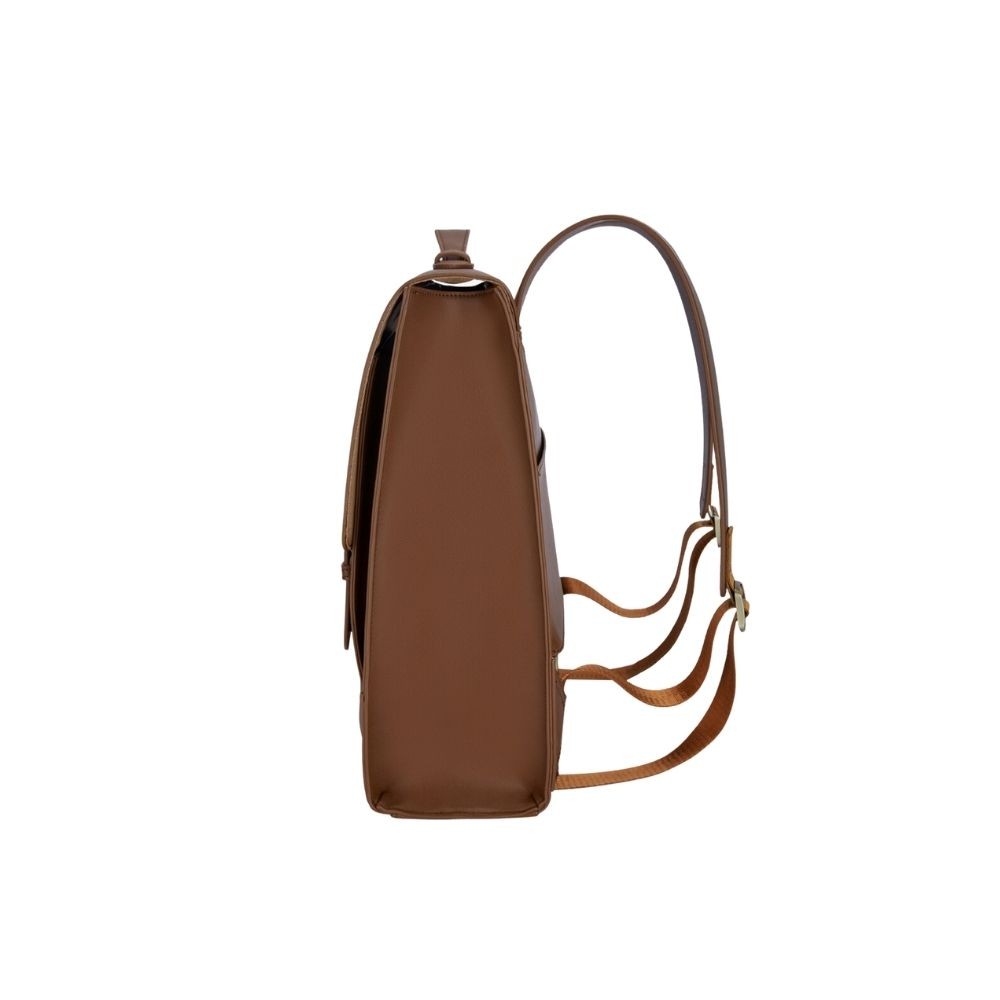 ECOSUSI - MOCHILA VINTAGE VERBENA HASTA 14'- MARRÓN - 2