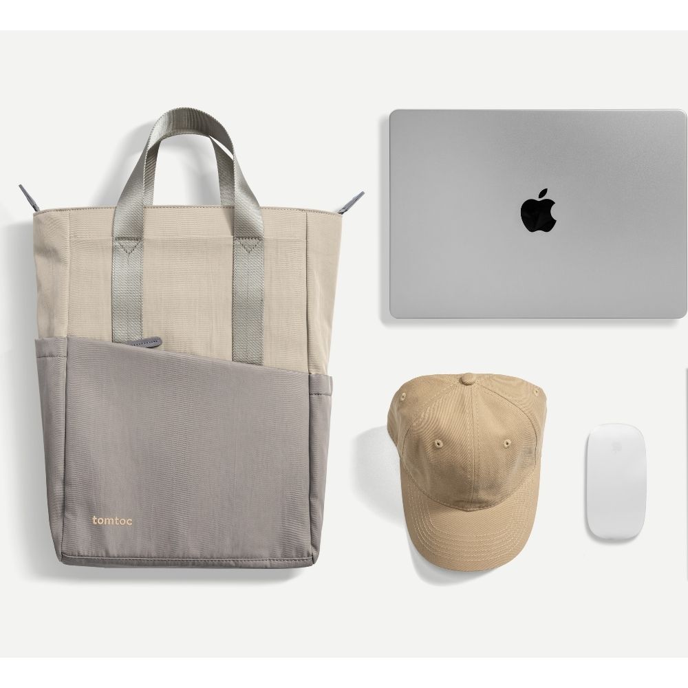 TOMTOC MOCHILA SLASH PARA NOTEBOOK /MACBOOK PRO DE 14' - 12L - GRIS - 5