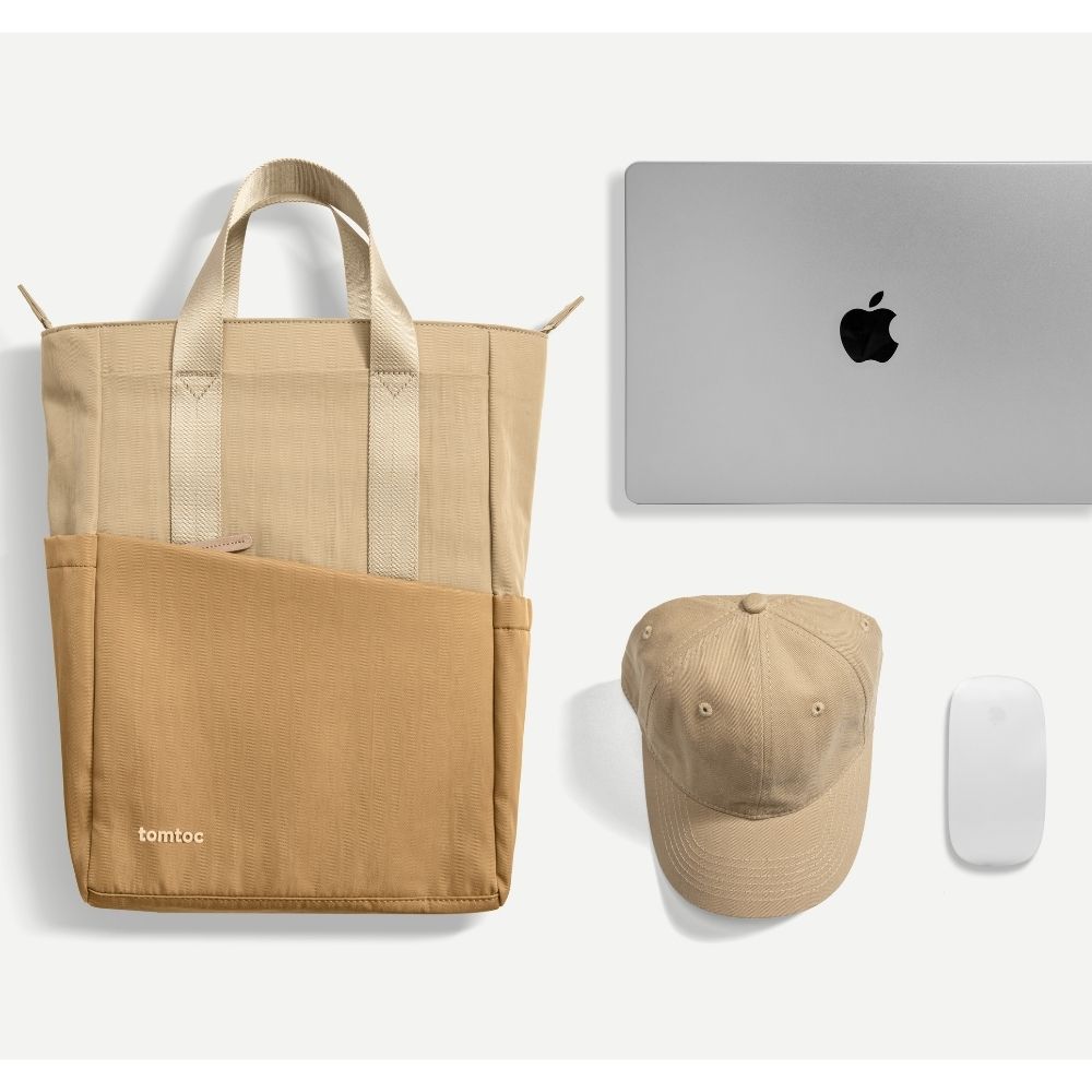 TOMTOC MOCHILA SLASH PARA NOTEBOOK /MACBOOK PRO DE 14' - 12L - MARRÓN - 5
