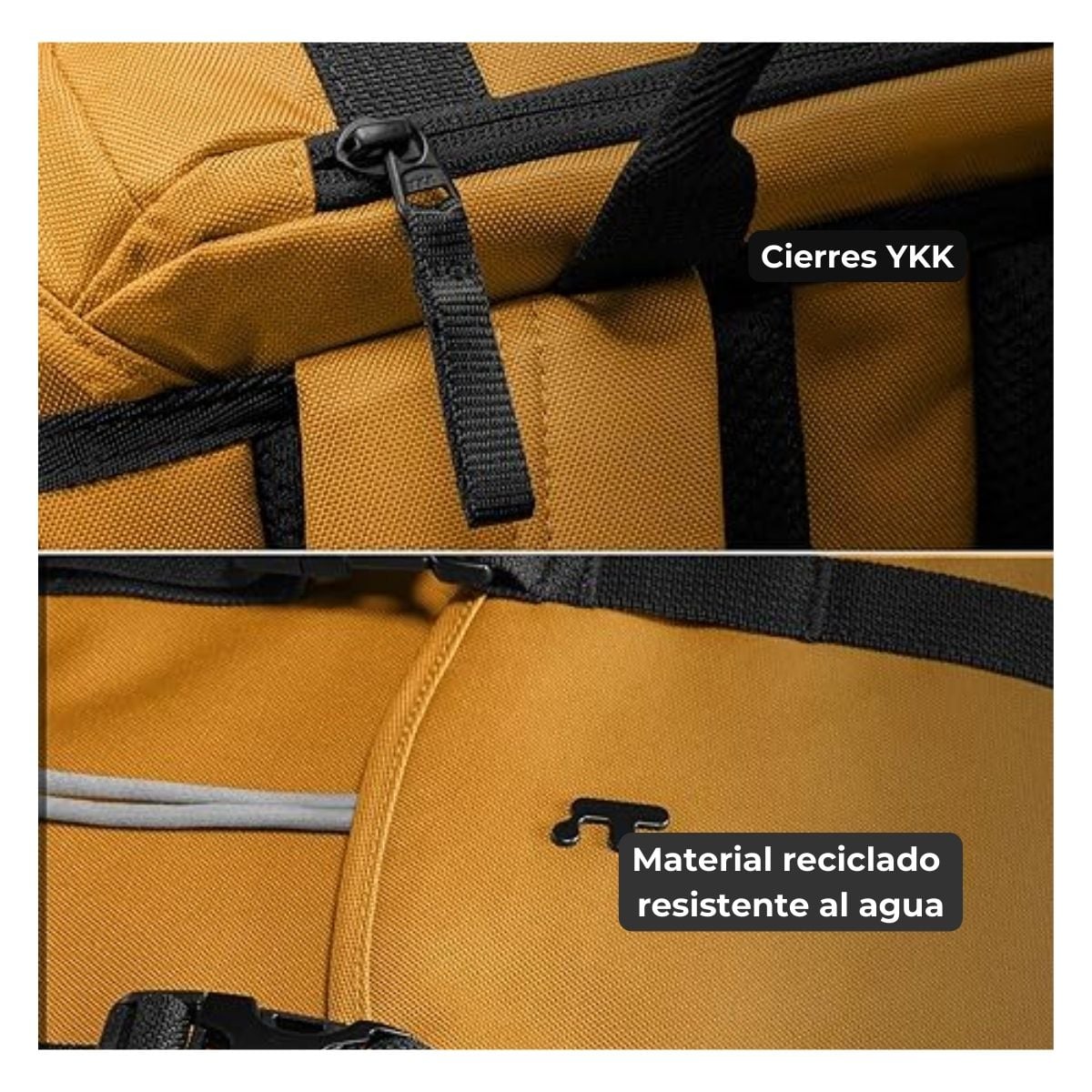 TOMTOC MOCHILA VINTPACK-A1 22L PARA NOTEBOOK HASTA 15.6' - AMARILLO - 5