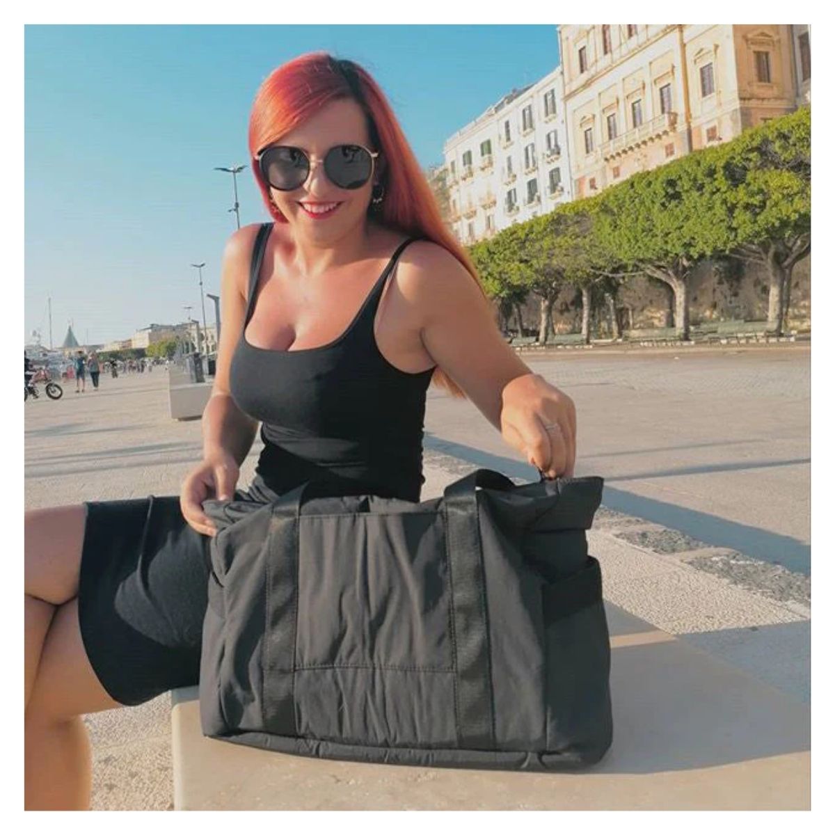 BAGSMART BOLSO DE MANO ZORAESQUE- EN COLOR NEGRO - 7