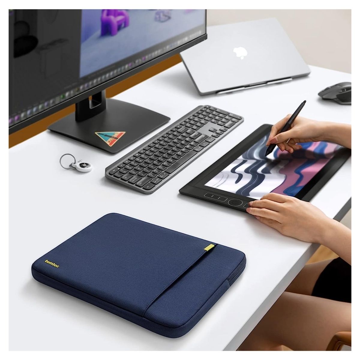 TOMTOC FUNDA DEFENDER-A13 PARA MACBOOK 13' - AZUL - 7