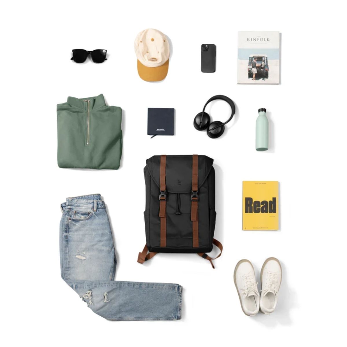 TOMTOC MOCHILA VINTPACK-A1 17L PARA MACBOOK 16' - NEGRO - 5