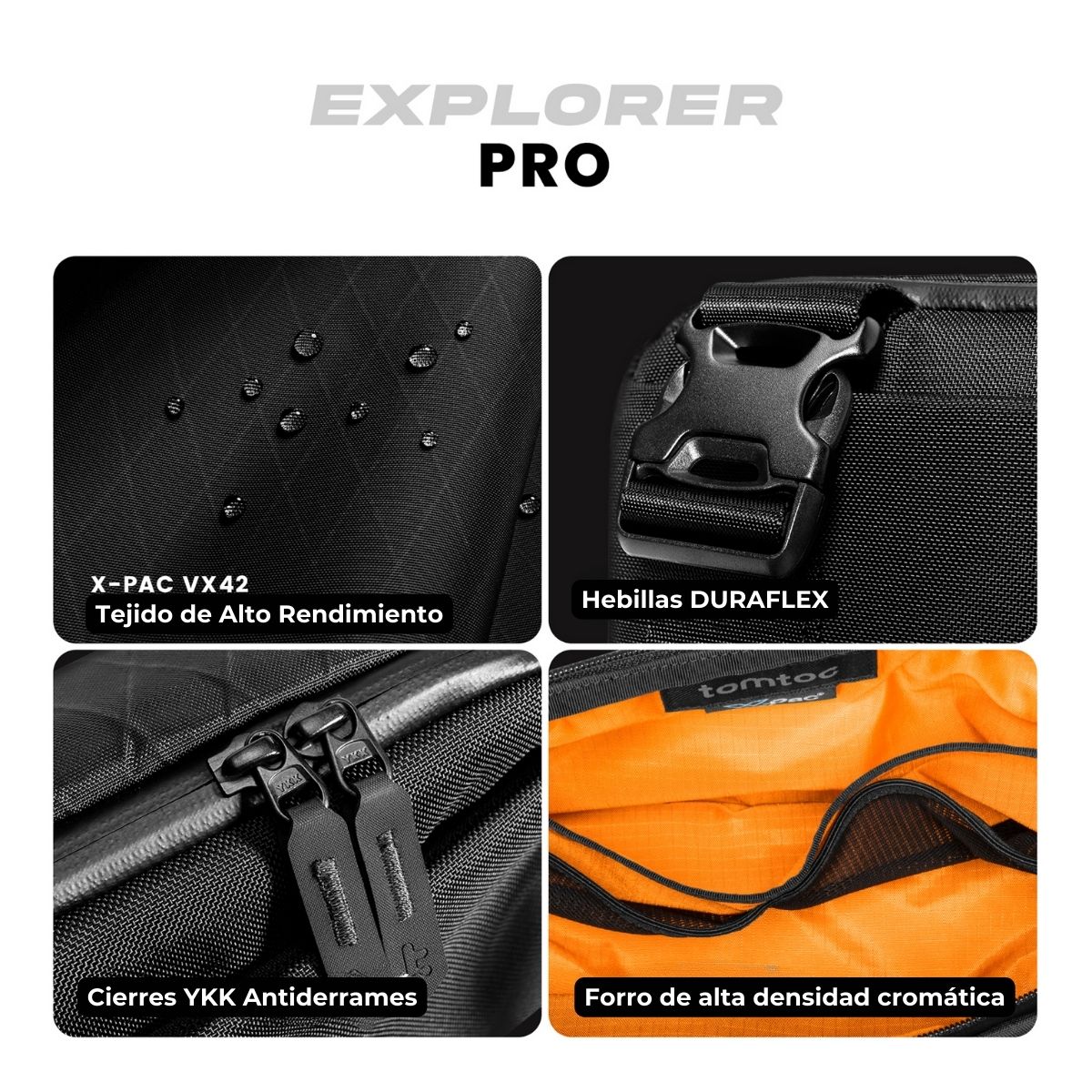 TOMTOC BOLSO SLING EXPLORER-T21 X-PAC S NS/IPAD 8” - NEGRO - 4