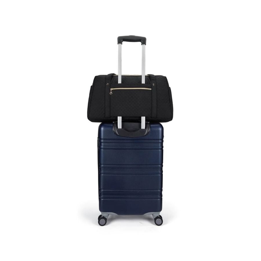 BAGSMART BOLSO DE MANO PARA VIAJES CON BOLSA PARA ZAPATOS - NEGRO TEJIDO - 2