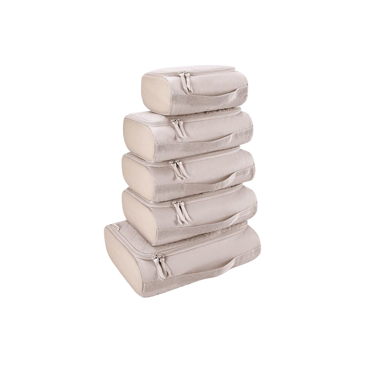 BAGSMART JUEGO DE CUBOS DE EMBALAJE 6 UNIDADES - MARFIL - 4
