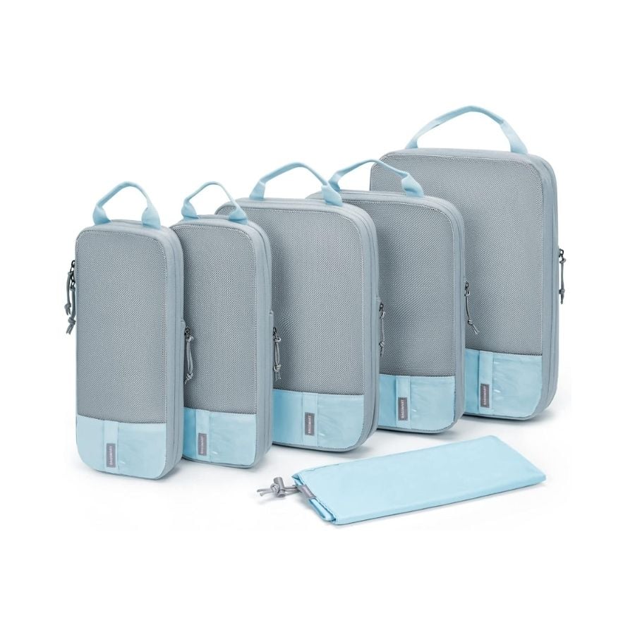 Bagsmart Organizadores de Equipaje con Compresión 6 pzs Celeste - 1