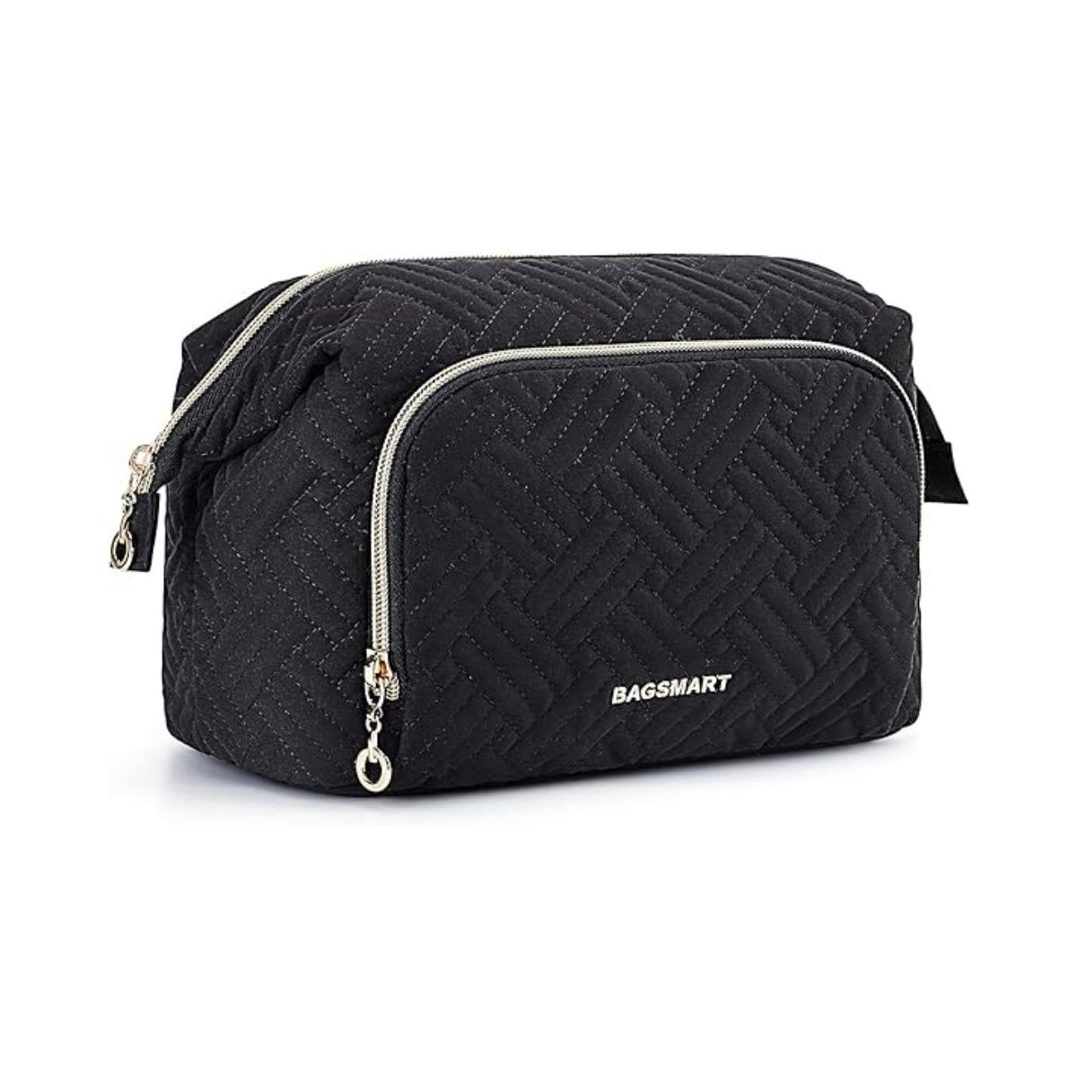 Bagsmart Cosmetiquero Tejido de Viaje Negro - 1