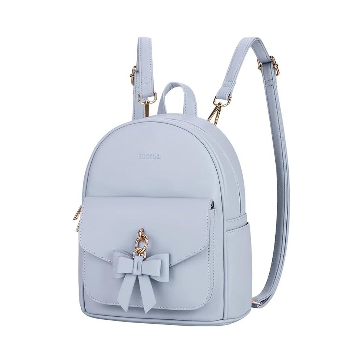 ECOSUSI MINI MOCHILA CON LAZO - CELESTE - 1