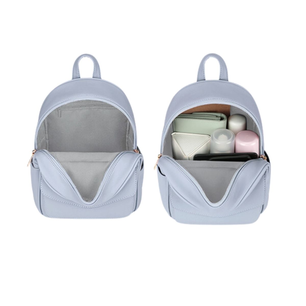 ECOSUSI MINI MOCHILA CON LAZO - CELESTE - 4