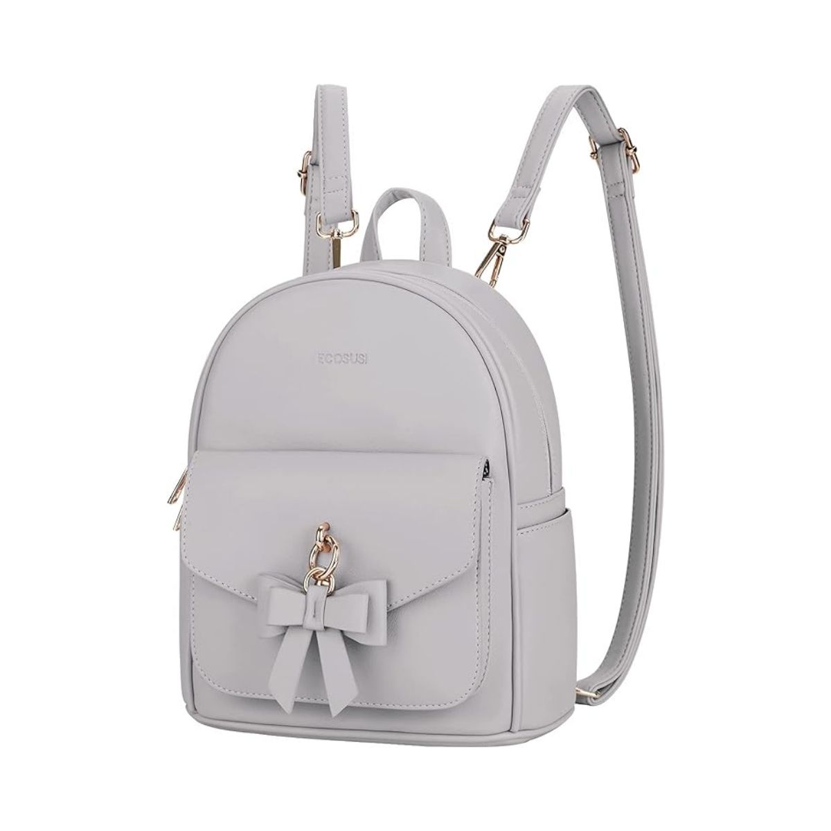 ECOSUSI MINI MOCHILA CON LAZO - GRIS - 1