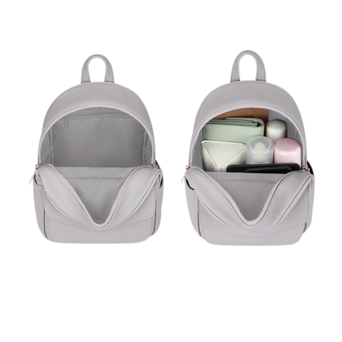 ECOSUSI MINI MOCHILA CON LAZO - GRIS - 4