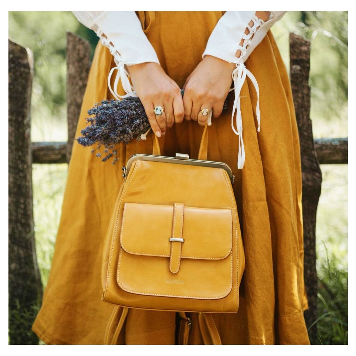 ECOSUSI MOCHILA & BOLSO CASUAL SHORTY - AMARILLO - 6