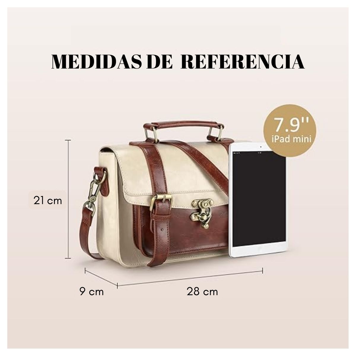 ECOSUSI MALETÍN PEQUEÑO COFFEE - BEIGE - 6